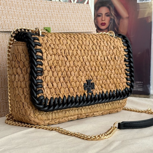 Tory Burch Handbags - Tory Burch Tan and Black Shoulder Bag